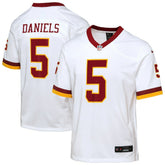 Jayden Daniels Washington Commanders Youth Game Super Bowl Era Jersey - White Jerseys