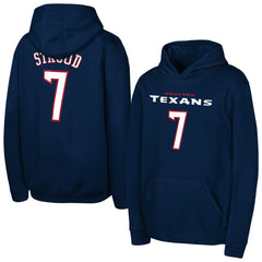 C.J. Stroud Houston Texans Outerstuff Mainliner Player Name & Number Hoodie - Navy Hoodies
