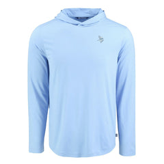 Minnesota Vikings Men's Cutter & Buck Coastline Epic Comfort Eco Recycled Men's Hooded Shirt - Powder Blue