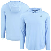 Buffalo Bills Men's Cutter & Buck Coastline Epic Comfort Eco Recycled Men's Hooded Shirt - Powder Blue