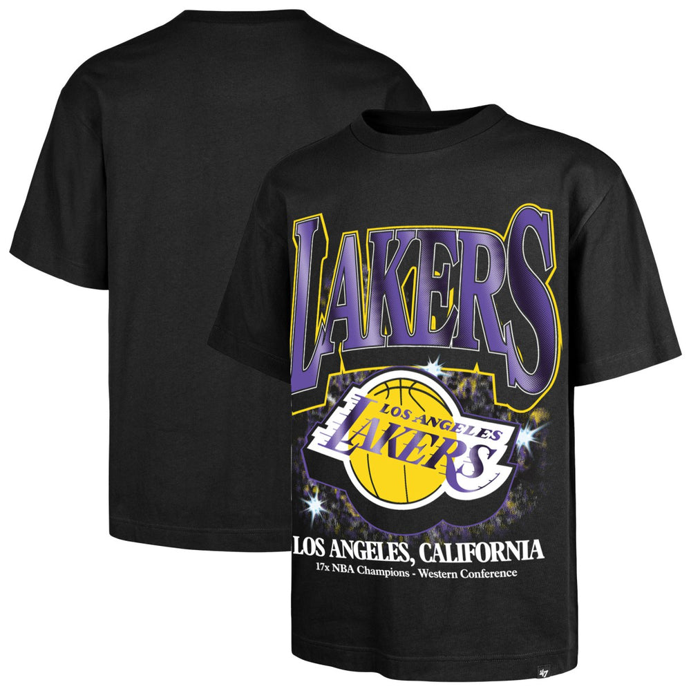 Los Angeles Lakers '47 Past Champs Collection Flashbulb Foundation T-Shirt Black - 47 brand