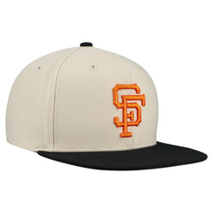 San Francisco Giants Mitchell & Ness Cooperstown Collection Basic Flip Snapback Hat - Cream Hats