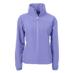 Los Angeles Chargers Cutter & Buck Women's Charter Eco Recycled Full-Zip Jacket - Purple Jackets