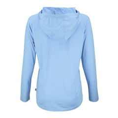 Denver Broncos Cutter & Buck Women's Coastline Epic Comfort Eco Recycled Long Sleeve Hoodie T-Shirt - Powder Blue Hoodies