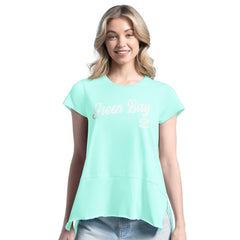 Green Bay Packers Margaritaville Women's Gametime Is Paradise T-Shirt - Mint T-shirts
