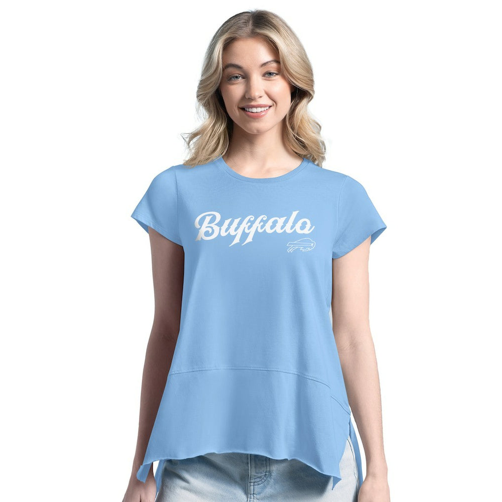 Buffalo Bills Margaritaville Women's Gametime Is Paradise T-Shirt - Blue T-shirts