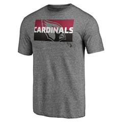 Arizona Cardinals Square Off Tri-Blend T-Shirt - Heather Gray T-shirts