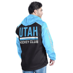 Utah Hockey Club G-III Sports by Carl Banks Lateral Half-Zip Hoodie Jacket - Light Blue/Black | US 202575830