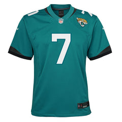 Brian Thomas Jr. Jacksonville Jaguars Youth Team Game Jersey - Teal Jerseys