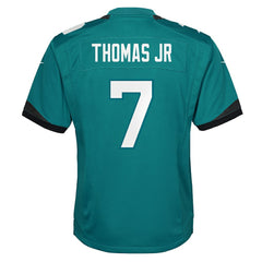 Brian Thomas Jr. Jacksonville Jaguars Youth Team Game Jersey - Teal Jerseys