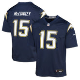 Ladd McConkey Los Angeles Chargers Youth Alternate Super Chargers Game Player Jersey - Navy Jerseys