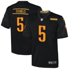 Jayden Daniels Washington Commanders Youth Alternate Game Jersey - Black Jerseys