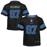 Aidan Hutchinson Detroit Lions Preschool Alternate Player Game Jersey - Black Jerseys