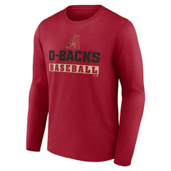Arizona Diamondbacks Let's Go Long Sleeve T-Shirt - Red T-shirts