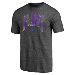 Arizona Diamondbacks Line Corps Tri-Blend T-Shirt - Charcoal T-shirts