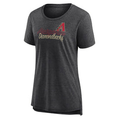 Arizona Diamondbacks Women's Practice Time Tri-Blend T-Shirt - Gray T-shirts