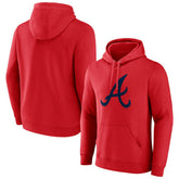 Atlanta Braves Official Logo Pullover Hoodie - Red Hoodies