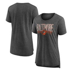 Baltimore Orioles Women's Toppler Tri-Blend T-Shirt - Gray T-shirts