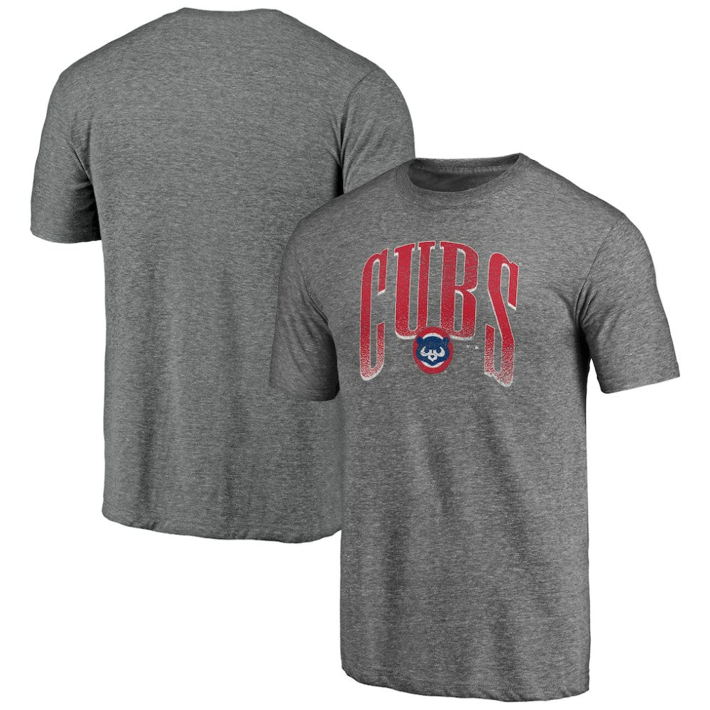 Chicago Cubs Line Corps Tri-Blend T-Shirt - Heather Gray T-shirts