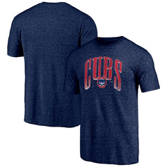 Chicago Cubs Line Corps Tri-Blend T-Shirt - Navy T-shirts