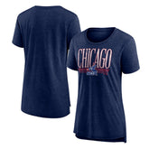 Chicago White Sox Women's Toppler Tri-Blend T-Shirt - Navy T-shirts