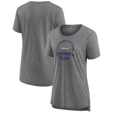 Colorado Rockies Women's Selected First Tri-Blend T-Shirt - Gray T-shirts