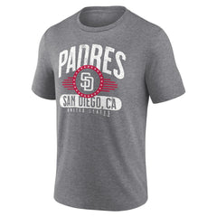 San Diego Padres Badge of Honor Tri-Blend T-Shirt - Heather Gray T-shirts