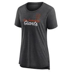 San Francisco Giants Women's Practice Time Tri-Blend T-Shirt - Gray T-shirts