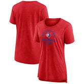 Texas Rangers Women's Selected First Tri-Blend T-Shirt - Red T-shirts