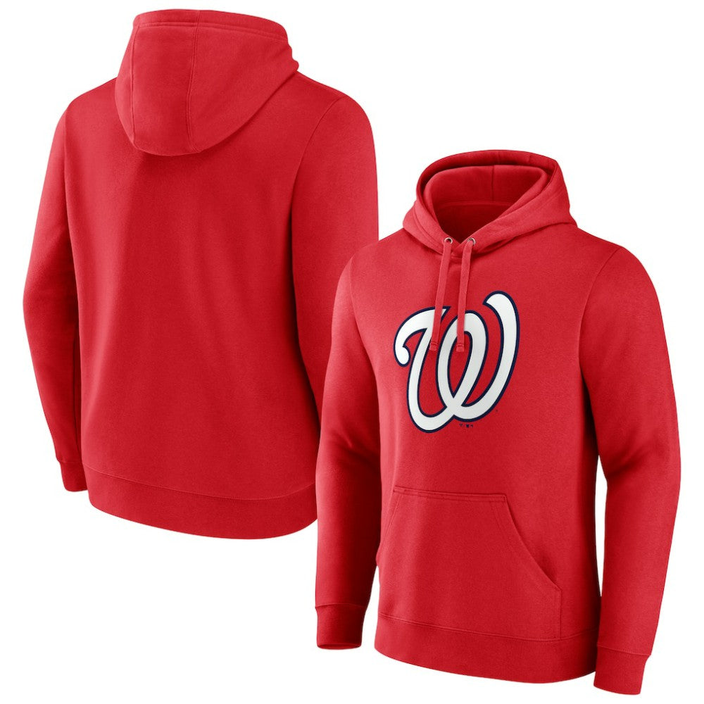 Washington Nationals Official Logo Pullover Hoodie - Red Hoodies