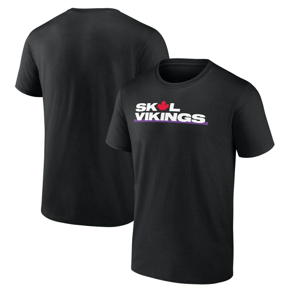 Minnesota Vikings Canada T-Shirt - Black T-shirts