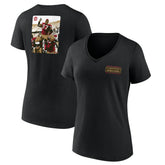 Bryant Young San Francisco 49ers Women's Hall of Fame V-Neck T-Shirt - Black T-shirts