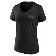 Bryant Young San Francisco 49ers Women's Hall of Fame V-Neck T-Shirt - Black T-shirts