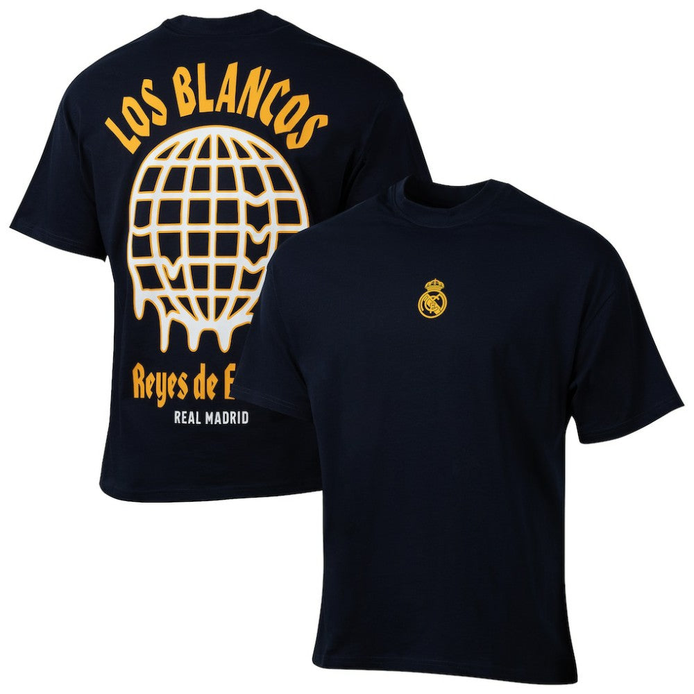 Real Madrid Sport Design Sweden Youth Game Day Graphic T-Shirt Navy