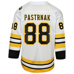 David Pastrnak Boston Bruins Youth Home Replica Player Jersey - White | US 202588593