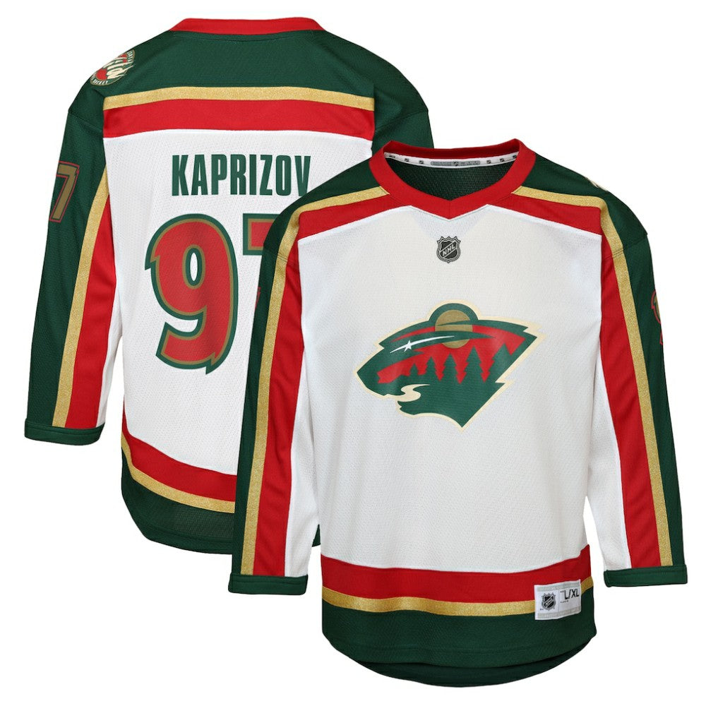 Kirill Kaprizov Minnesota Wild Youth 25th Anniversary Replica Player Jersey - White | US 202588595