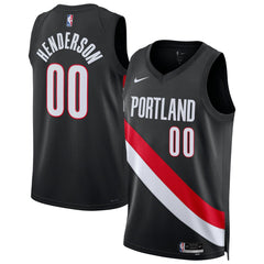 Scoot Henderson Portland Trail Blazers Unisex Swingman Jersey Icon Edition Black - Nike
