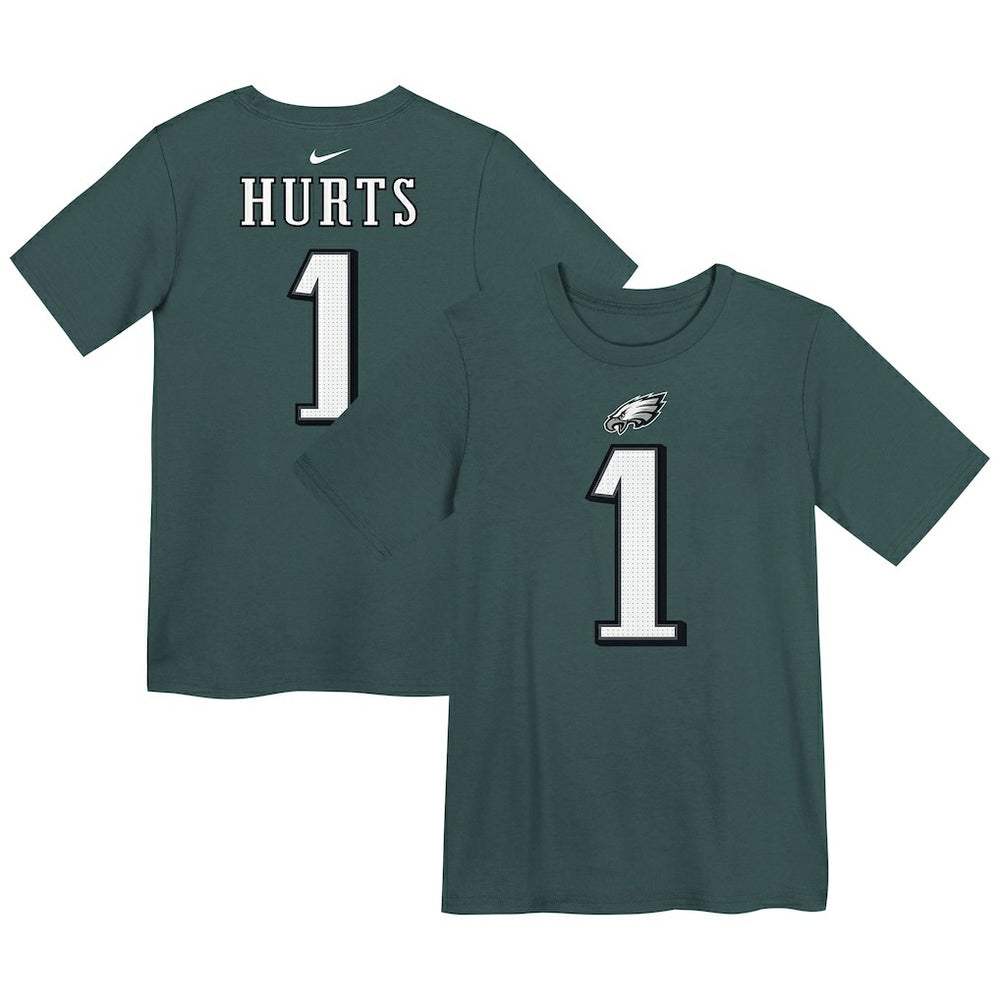 Jalen Hurts Philadelphia Eagles Preschool Player Name & Number T-Shirt - Midnight Green T-shirts