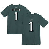 Jalen Hurts Philadelphia Eagles Preschool Player Name & Number T-Shirt - Midnight Green T-shirts