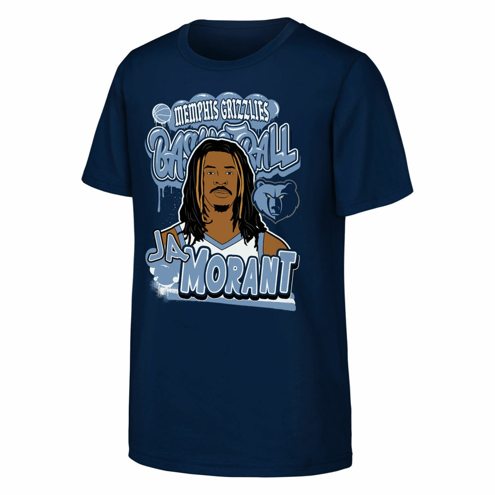 Ja Morant Memphis Grizzlies Outerstuff Youth Baller T-Shirt Navy outlet