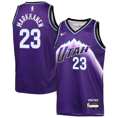 Lauri Markkanen Utah Jazz Youth Icon Edition Swingman Jersey Purple - Nike outlet