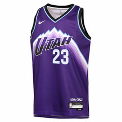 Lauri Markkanen Utah Jazz Youth Icon Edition Swingman Jersey Purple - Nike outlet