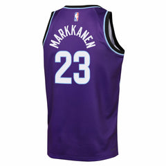 Lauri Markkanen Utah Jazz Youth Icon Edition Swingman Jersey Purple - Nike outlet