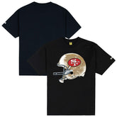 San Francisco 49ers GOLF WANG Helmet T-Shirt - Black T-shirts