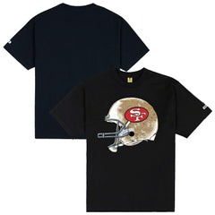 San Francisco 49ers GOLF WANG Helmet T-Shirt - Black T-shirts