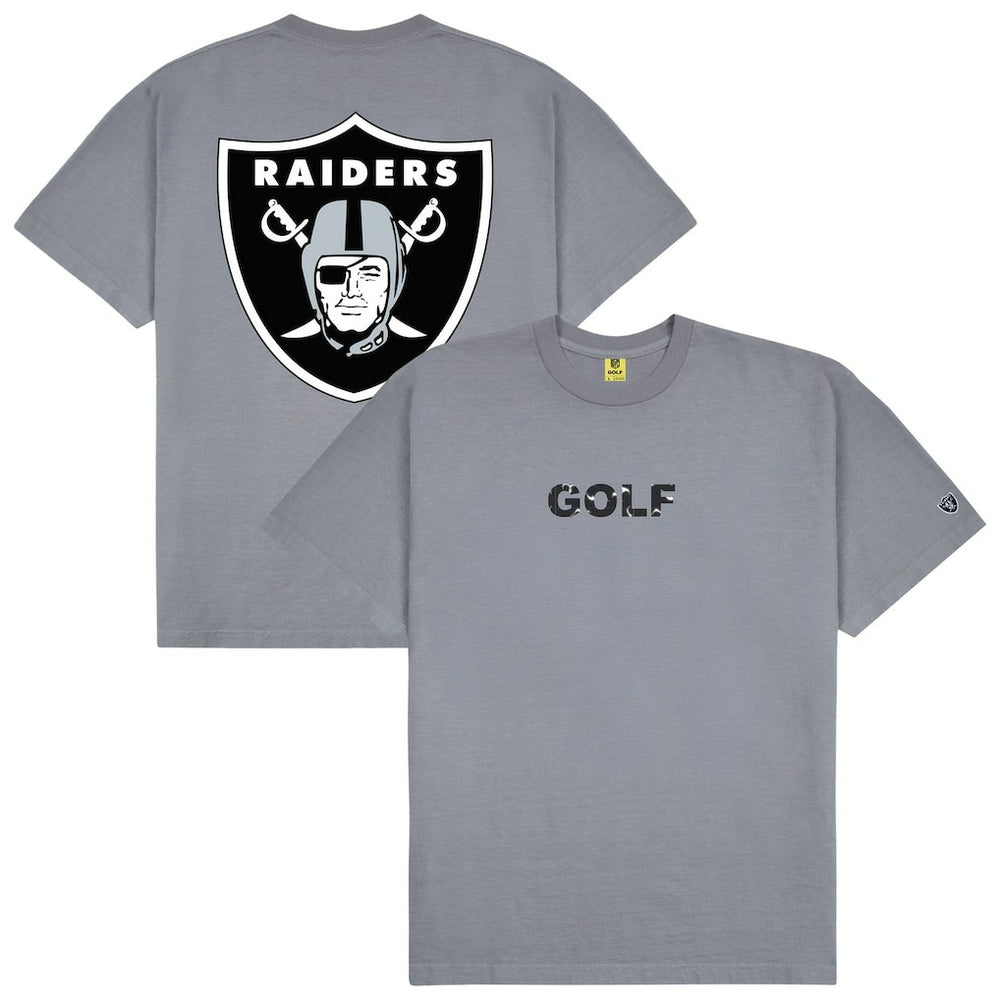 Las Vegas Raiders GOLF WANG Motto T-Shirt - Silver T-shirts