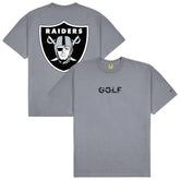 Las Vegas Raiders GOLF WANG Motto T-Shirt - Silver T-shirts