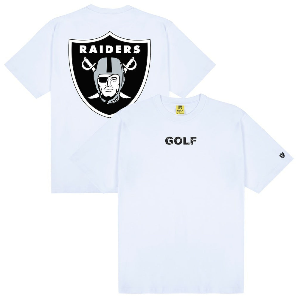 Las Vegas Raiders GOLF WANG Motto T-Shirt - White T-shirts