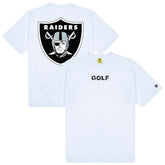 Las Vegas Raiders GOLF WANG Motto T-Shirt - White T-shirts