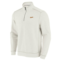 Baltimore Orioles Tommy Bahama Sport Tobago Bay Tri-Blend Half-Zip Sweatshirt - Cream Sweatshirts